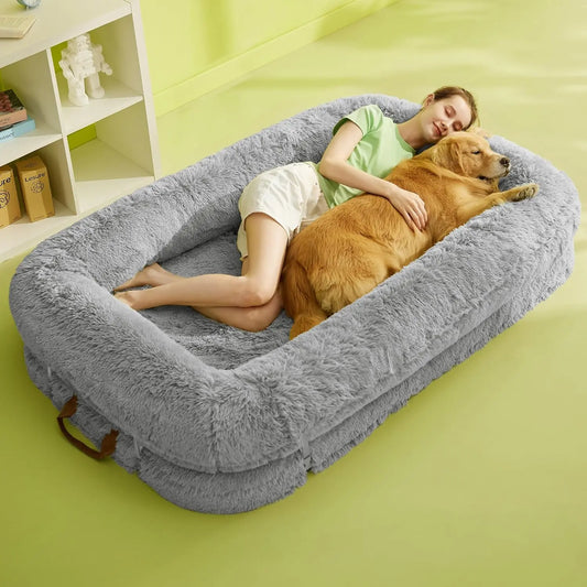 3-in-1 Flexible Oversized Dog Bed for Adults