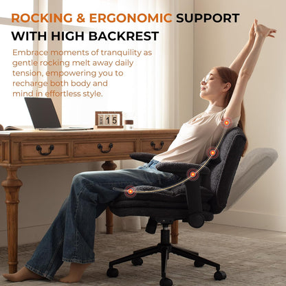 Criss Cross Chair with Adjustable Flip-up Arms and Wheels